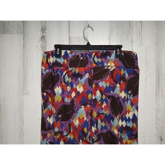 Lularoe Maleficent Dragon Leggings TC2 Diamond Multicolor - Picture 6 of 9